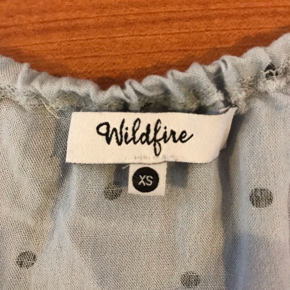 Polka Dot Off The Shoulder Top - Picture 3 of 3